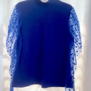 Blue dots blouse